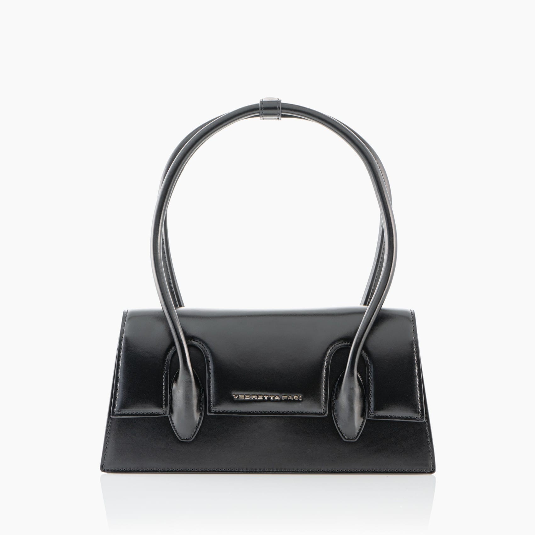 Frente bolso de hombro piel