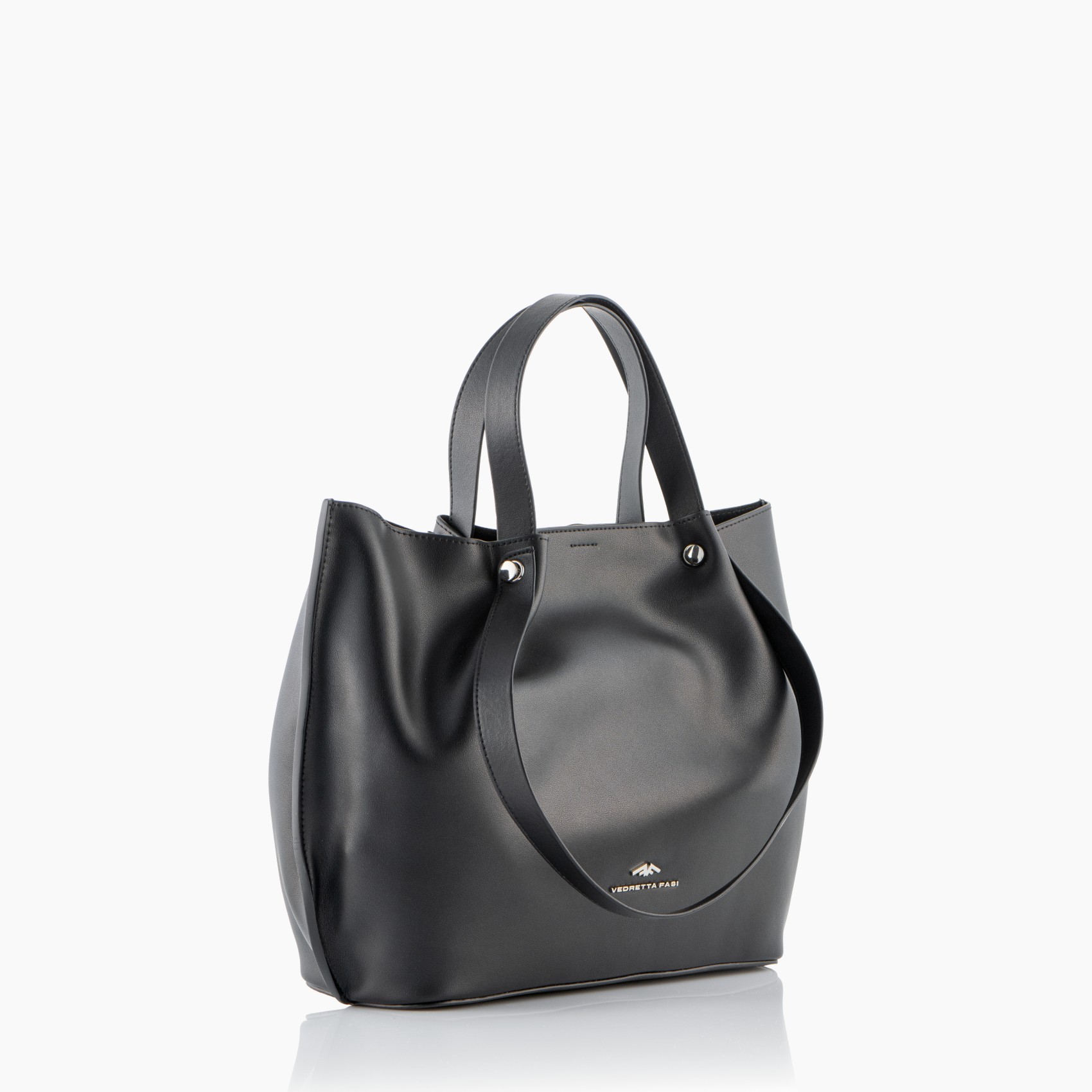 Bolso negro asa corta