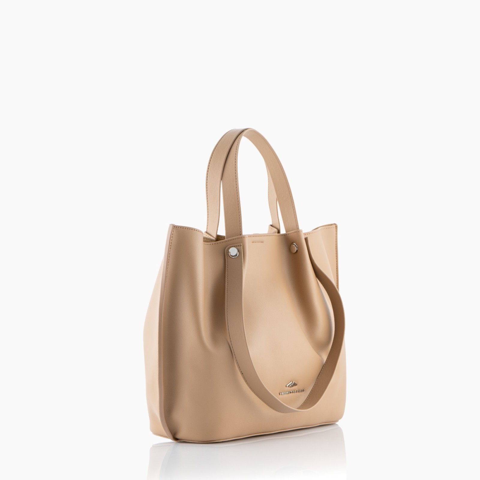 Bolso piel beige 2