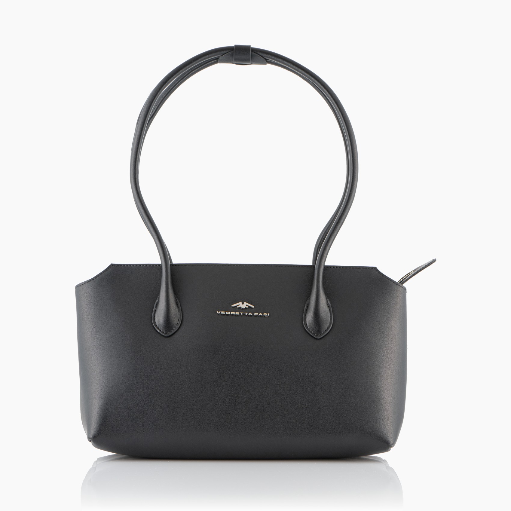 Frente bolso negro mediano