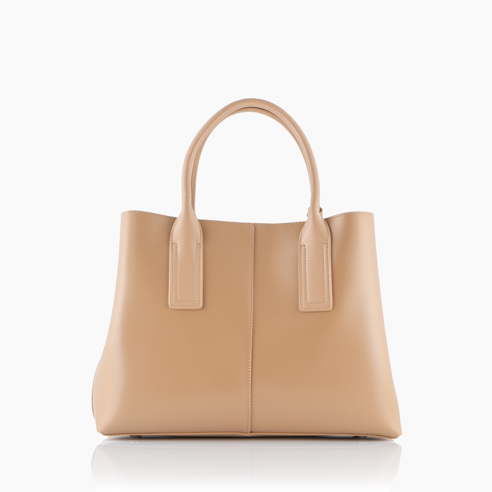 Trasera bolso beige mediano