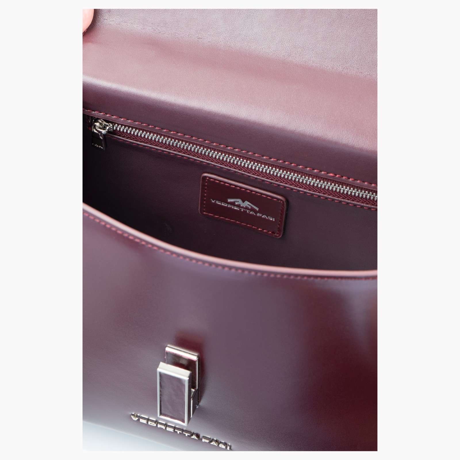 Bolso pequeño granate 2