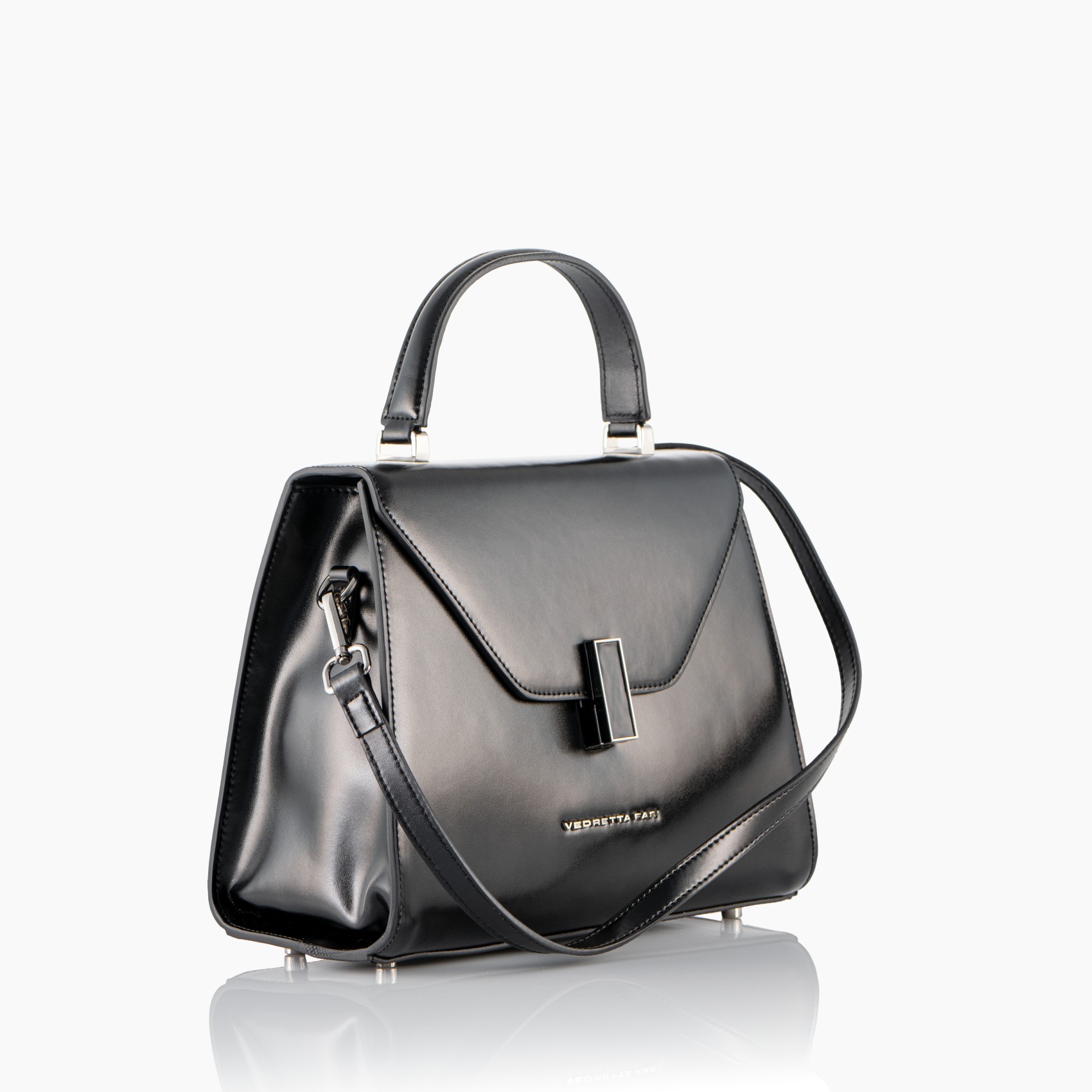 Bolso negro pequeño piel