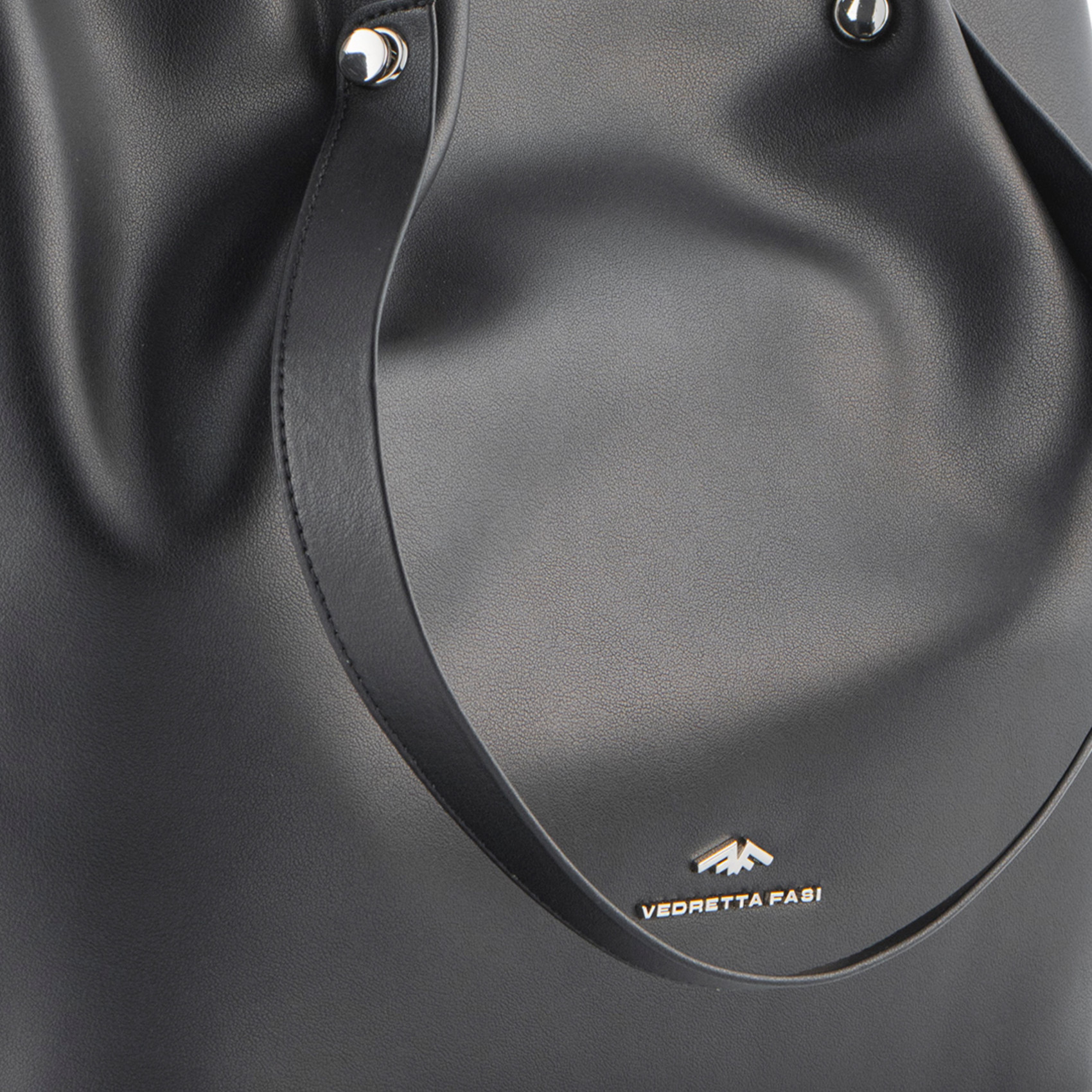 Bolso piel negro grande