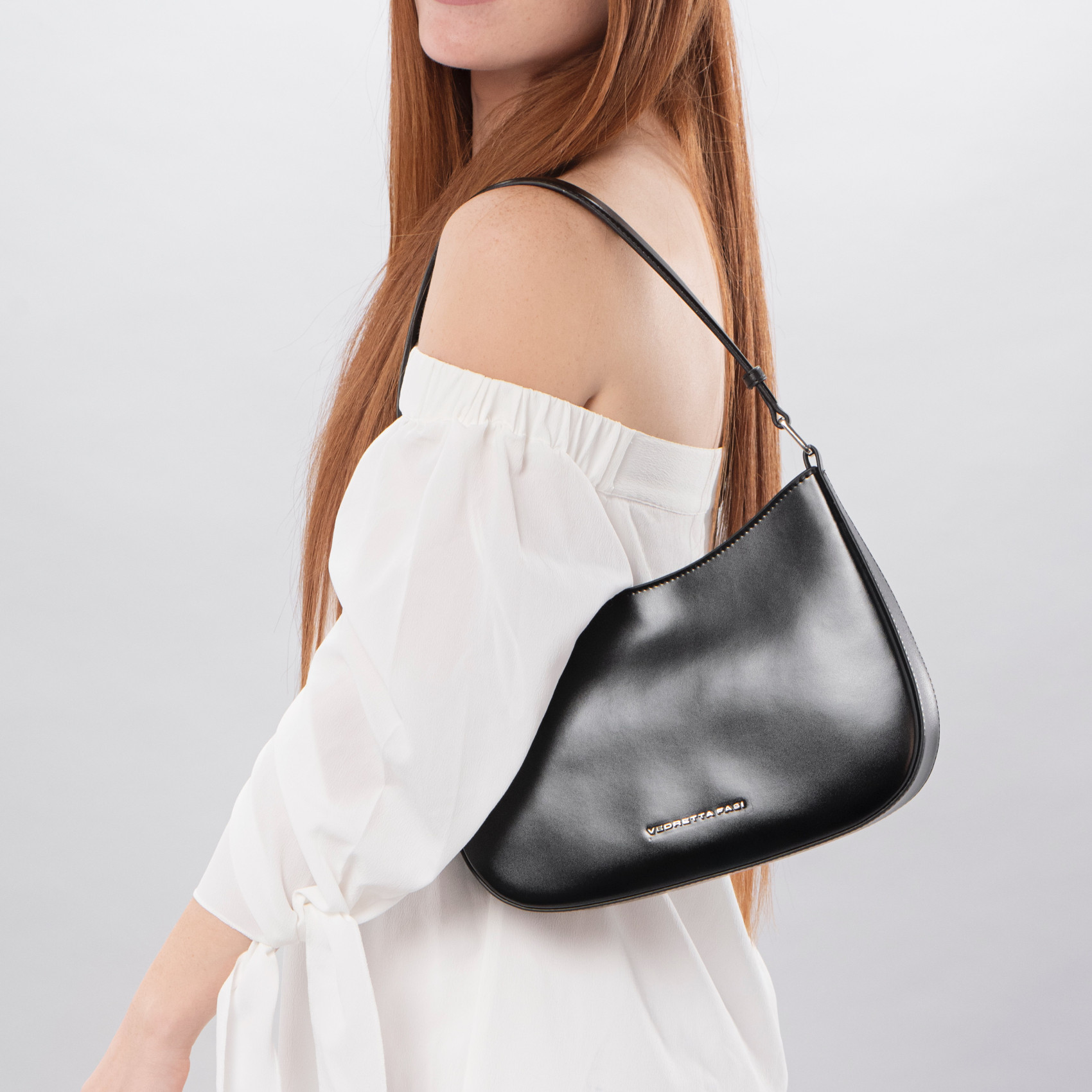 Bolso asa corta negro