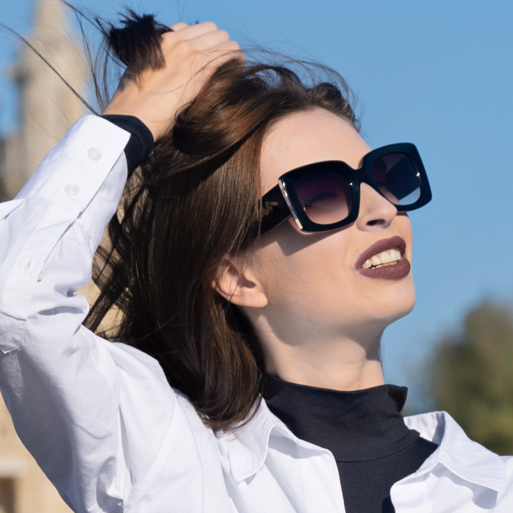 Gafas de sol rectangulares para mujer