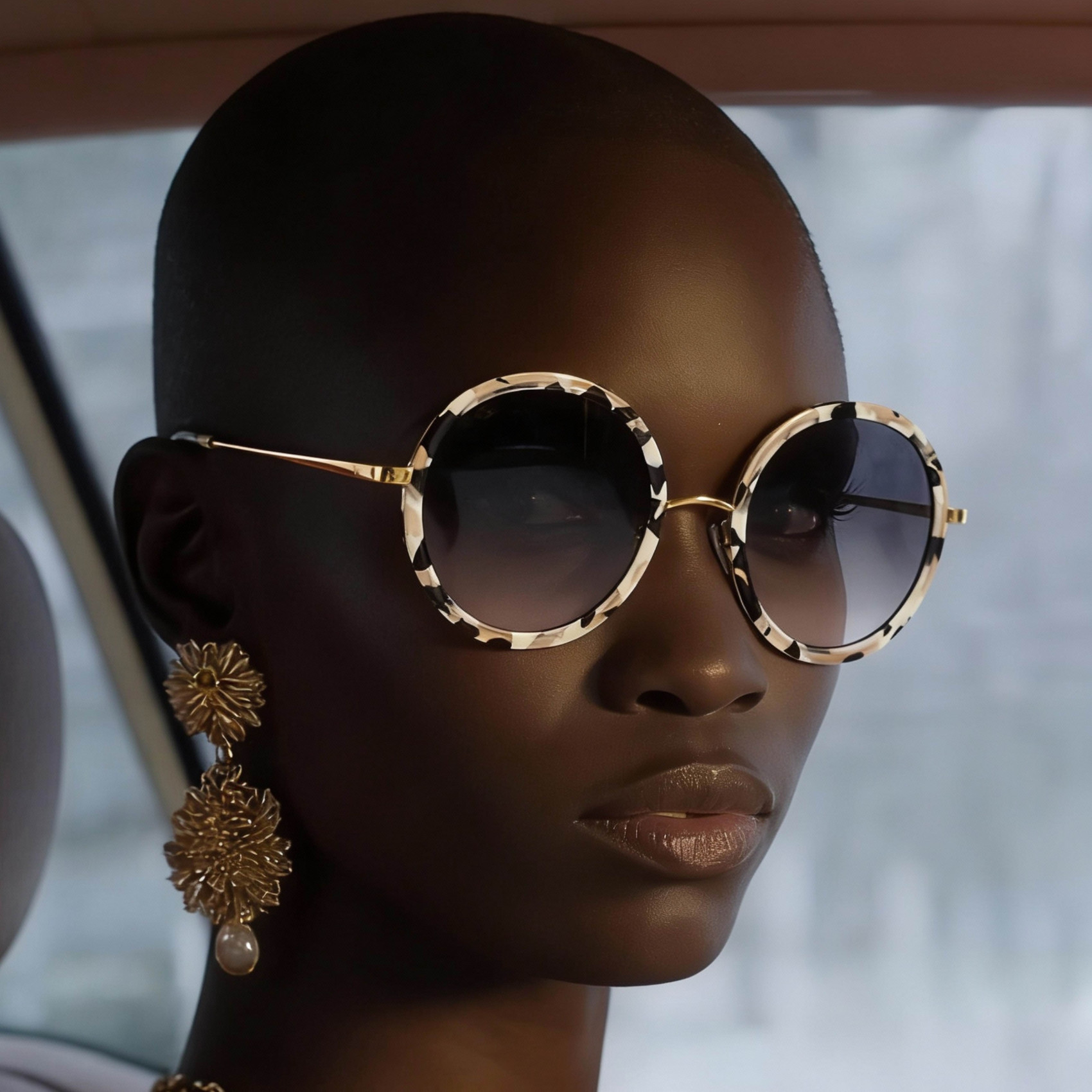 Gafas de sol redondas para mujer